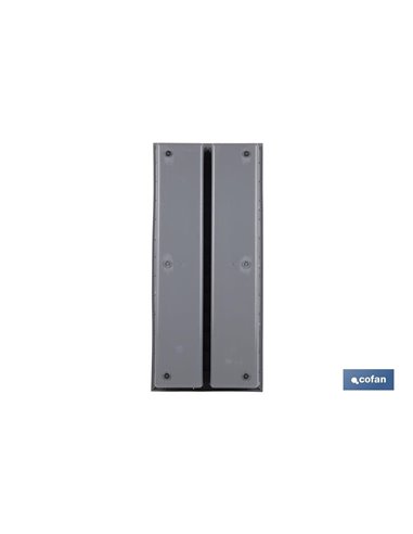 Organizador de cubiertos con separadores para cajón | Cubertero con 7 compartimentos y separadores modulares | Color: gris | Mat