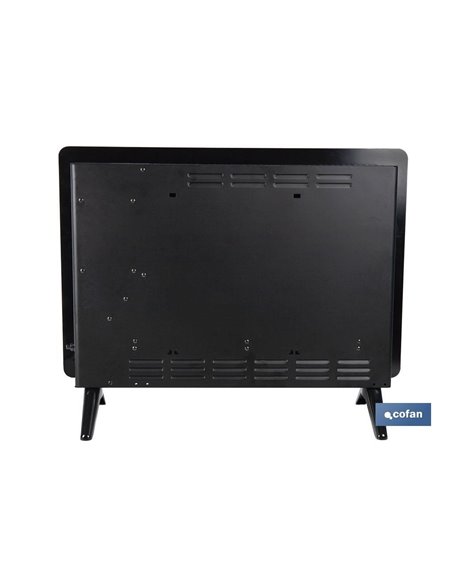 Convector radiante de panel de vidrio | Potencia: 1500 W | Mando a distancia | Control vía app | Compatible con asistente de voz