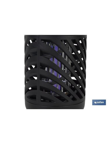 Lámpara LED antiinsectos | Potencia: 5 W | Descarga Eléctrica: 800-1000 V  | Área: 60 m² | Protégete contra los insectos