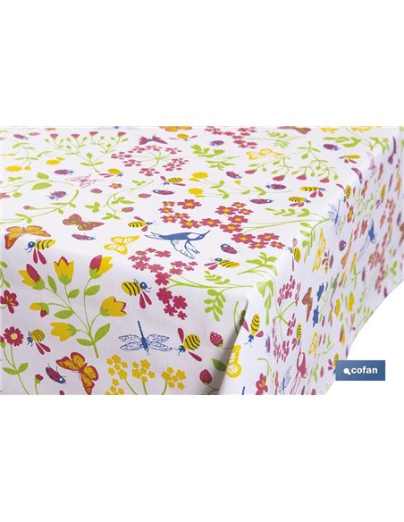 Rollo de hule de mariposas | Impermeable | Protección y estilo para la mesa