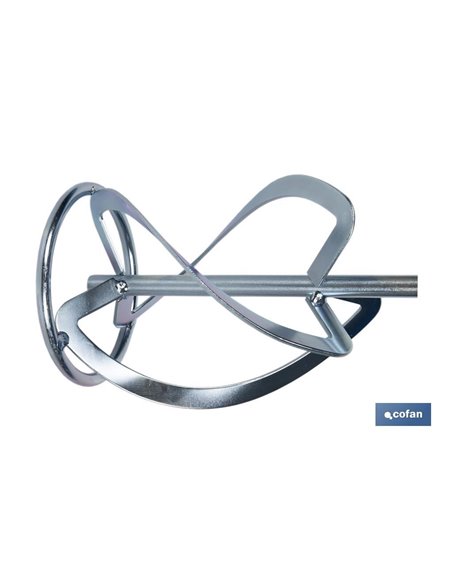 Varilla mezcladora mortero | Accesorio mezclador M14 | Adecuada para mezclar mortero o cemento | Longitud: 600 mm | Disponible e
