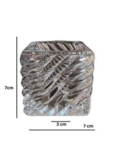 Tulipa de cristal LEXIA 7x7 transparente apertura 3cm 2