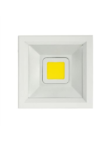 Downlight Cuad. Poseidon Led 20w 2000lm Blanco 19x19x8 6500k