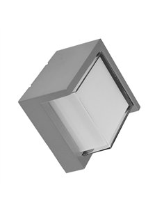Aplique Exterior 12w 3000k Anoa Gris Ip65 16x16x10,2 Cm 600lm