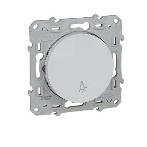 Pulsador simbolo Luz Odace Blanco SCHNEIDER S520256