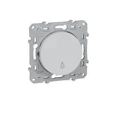Pulsador simbolo Luz Odace Blanco SCHNEIDER S520256