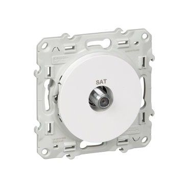 Toma TV/SAT tipo F Odace Blanco SCHNEIDER S520446