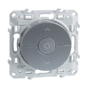 Interruptor de persianas Odace Plata SCHNEIDER S530208