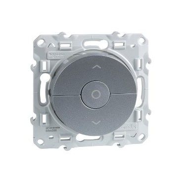 Interruptor de persianas Odace Plata SCHNEIDER S530208