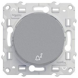 Pulsador simbolo Luz Odace Plata SCHNEIDER S530246