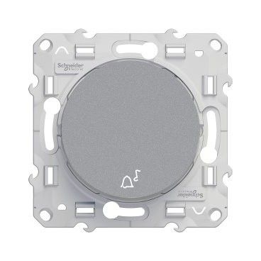 Pulsador simbolo Luz Odace Plata SCHNEIDER S530246