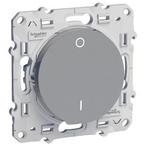 Interruptor bipolar 16A Odace Plata SCHNEIDER S530262