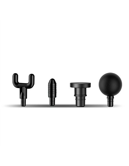 Pistolet de massage rechargeable à 4 têtes et 9 vitesses (18W 4-7 heures d'autonomie)