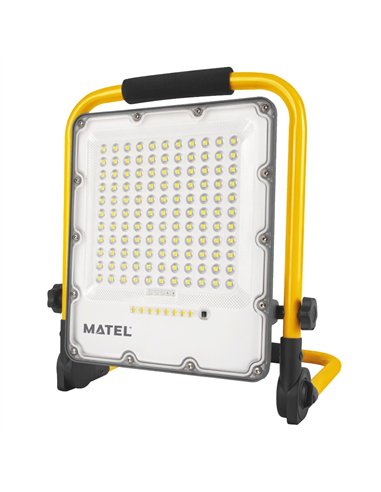 Proiettore LED pieghevole ricaricabile con 4 modalità luce (150W 6400K 1500lm) IP65 29x39x6cm
