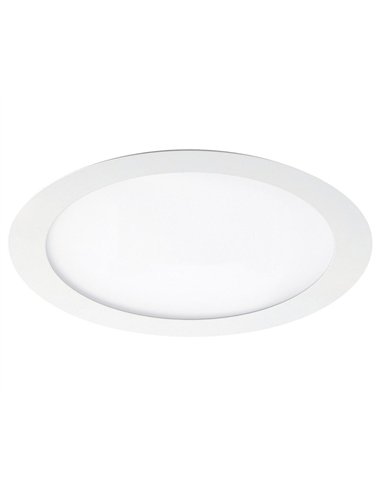 Downlight LED redondo empotrable “Basic LED” (18W 6000K 405lm) IP44 Ø12x2,1cm color blanco