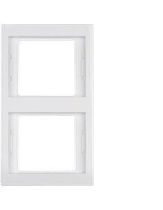 Marco para mecanismo de 2 elementos de la serie “Berker K1” IP20 151,5x87x10mm color blanco polar