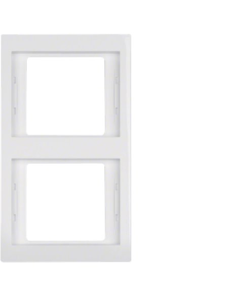 Marco para mecanismo de 2 elementos de la serie “Berker K1” IP20 151,5x87x10mm color blanco polar