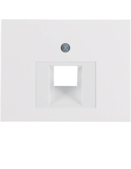 TAPA TOMA TELF./RED RJ45 BL.POLAR,BRILLO K1       