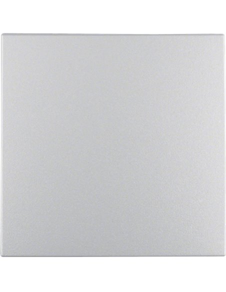 Tecla sin lente para mecanismo simple compatible con distintas series de HAGER IP20 color aluminio lacado