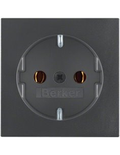 TAPA SCHUKO, S1 S/B, PROT INF, ANTRACITA          