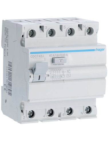 INT. DIFERENCIAL 4P 40A 30mA                      