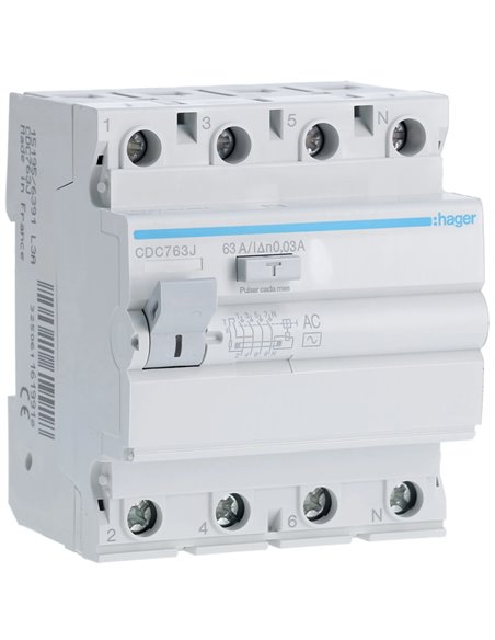 INT. DIFERENCIAL 4P 63A 30mA                      