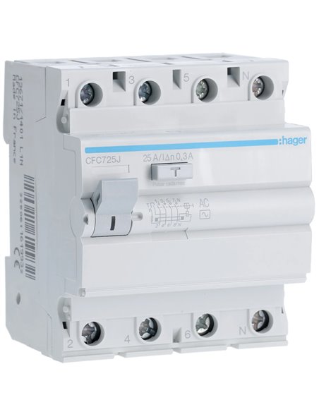 INT. DIFERENCIAL 4P 25A 300MA                     