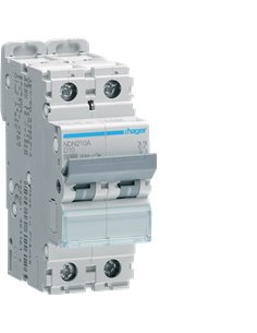 Interruptor automático magnetotérmico de la serie “N” con 2 módulos (4,13W 10A 10/15kA) IP20 8,3x3,5x7cm