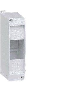 Cubrebornes de superficie de la serie “Golf VD” para 2 módulos (63A 400V) IP30/IK07 16,4x4,5x7,1cm color blanco puro