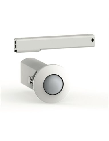Mini-detector de movimiento PIR 360º empotrable en techo (2000W 1000lm 230V) IP40 3,8x8,5x8cm color blanco