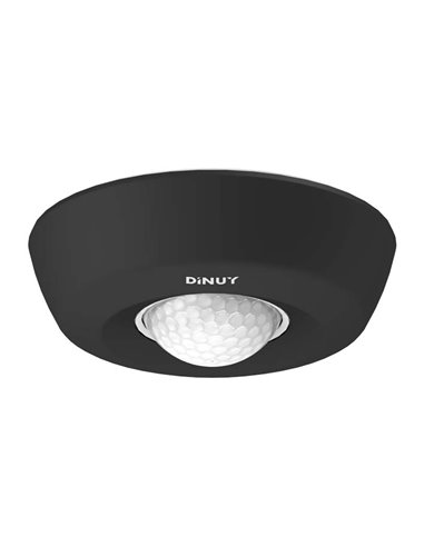 Detector Bluetooth 360º de superficie para techo (3000W 2000lm 230V) IP40 Ø11,85x4,5cm color negro