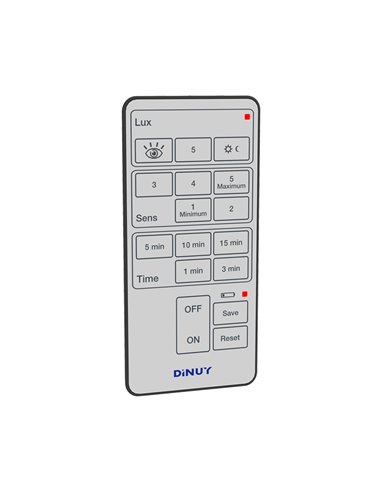 Fernbedienung für DINUY Bewegungsmelder IP51 10,5x5x1,2cm