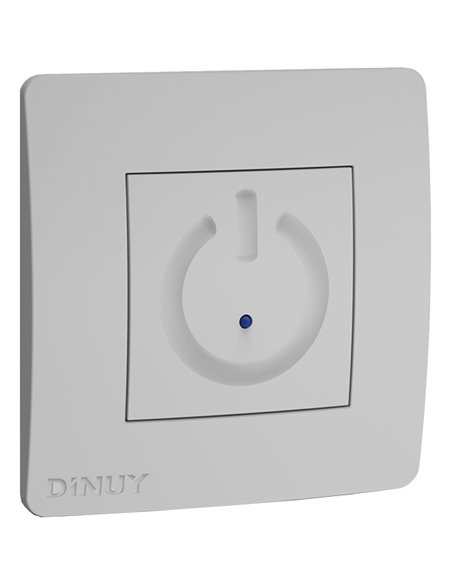 2-wire timed touch switch with claws IP20 8x8x4,5cm white color