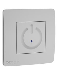 3-wire timed touch switch with claws IP20 8x8x4,5cm white color