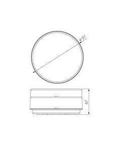 Alumbrado de emergencia LED estándar “Arque” de superficie (1,1W 5700K 260lm) IP44/IK09 Ø9,7x4,7cm color blanco 2