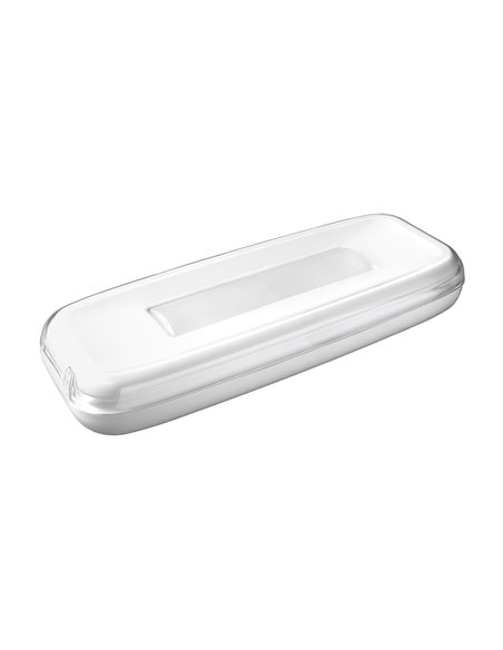 Luz LED de emergencia “Stylo” de superficie (1W 5700K 195lm) IP44/IK04 25,2x10x4cm color blanco