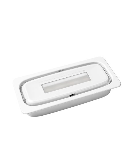 Marco para empotrar de la serie “Stylo” IP44/IK09 28x13cm color blanco