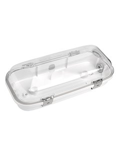 Caja envolvente estanca para luz de emergencia “Stylo” IP65/IK10 28,7x13,4x8,6cm color blanco