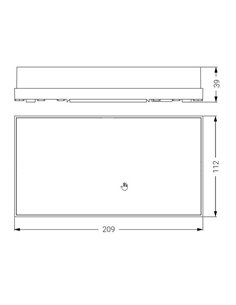 Éclairage de secours LED standard « Smart » en surface (1,1W 5700K 330lm) IP42/IK07 21x11,2x4cm couleur blanche 2