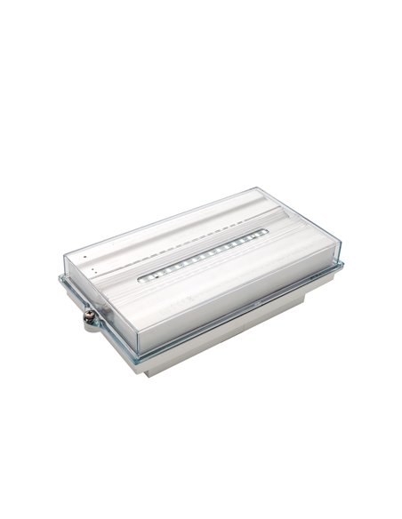 Waterproof enclosure for emergency light “Smart” IP65/IK10 23,8x12,4x6,9cm white