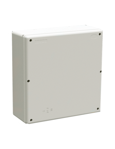 Caixa de conexão de superfície selável à prova d'água sem cones IP65/IK08 36,2x36,2x14cm cor cinza
