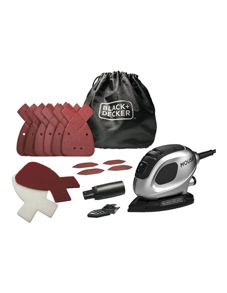 LIJADORA DE DETALLE MOUSE® 55W. SILVER EDITION. BEW230SBC-QS BLACK+DECKER