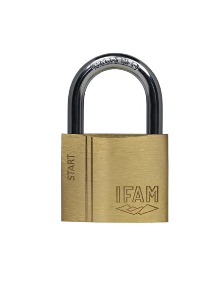 Candado de arco normal “40mm SR40” para llave de serreta fabricado en acero templado y cromado (incluye llaves)