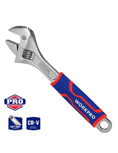 Chave ajustável de 30cm em aço cromo vanádio resistente à ferrugem e corrosão com cabo ergonômico 2