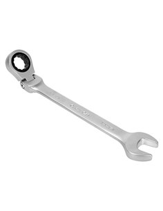 Llave mixta de carraca articulada (8mm) fabricada en acero al cromo vanadio 2