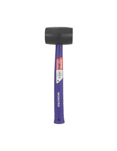 Maza de goma resistente homologada con mango ligero de polipropileno color negro (450g) 2