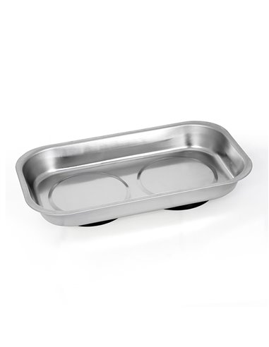 BANDEJA METÁLICA, MAGNÉTICA, RECTANGULAR, 23 x 13 cm