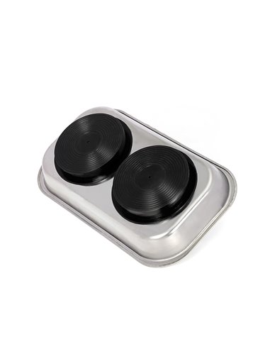 BANDEJA METÁLICA, MAGNÉTICA, RECTANGULAR, 23 x 13 cm