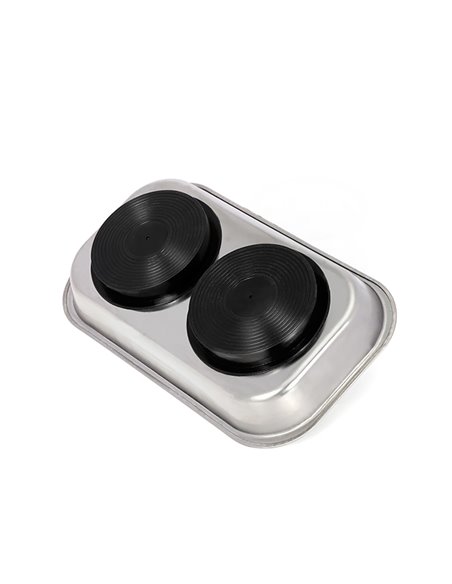 BANDEJA METÁLICA, MAGNÉTICA, RECTANGULAR, 23 x 13 cm