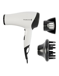 Asciugacapelli ionico “Power Volume” (2000W e 3 temperature) 25x10x24cm bianco e nero 2